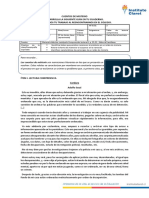 Octavo Básico. Taller de Lenguaje. Guía de Ejercicios para Desarrollar en El Cuaderno PDF