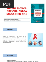 Norma Tecnica Nacional Targa Minsa-Peru 2019