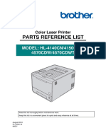 Parts Reference List: MODEL: HL-4140CN/4150CDN/ 4570CDW/4570CDWT