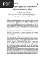 The Effect of Career Counseling Based On Krumboltz's Social Learning Theory (LTCC) On Improving Students' Entrepreneurial Self-Efficacy - A Study