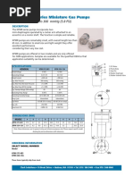 KPM Round Series Miniature Gas Pumps: DC Power, Pressure To 300 MMHG (5.8 Psi)