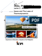 General Physics 1: Quarter 2 - Module 7 Ideal Gases and The Laws of Thermodynamics