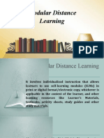 Modular Distance Learning