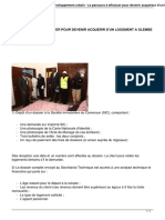 Le Parcours A Effectuer Pour Devenir Acquereur Dun Logement A Olembe Ou A Mbanga Bakoko