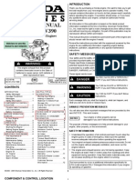 Honda Small Engines GXV340 and GXV390 Manual