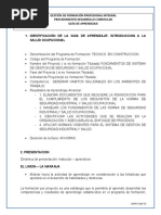 GUIA No 1 APRENDIZAJE SALUD OCUPACIONAL