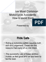 The Five Most Common Motorcycle Accidents:: How To Avoid Them