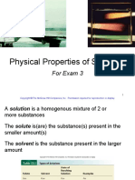 Lecture 3 Physical Properties of Solutions