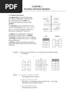 Functions and Linear Equations: X Axis and The Vertical Line Called