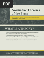 Normative Theories of The Press