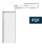 Input Data Sheet For E-Class Record: Region Division District School Name School Id