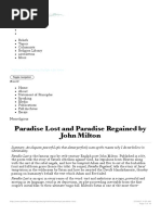 Paradise Lost and Paradise Regained by John Milton: Toggle Navigation