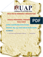 Facultad de Ingenieria Y Arquitectura: Curso: Albañileria Estructural Docente: Mg. Ing. Juan Carlos Huisa Chura