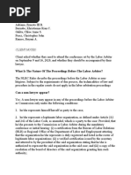 Client Notes:: What Is The Nature of The Proceedings Before The Labor Arbiter?