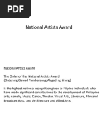 National Artist and Gawad Sa Manlilikha NG Bayan