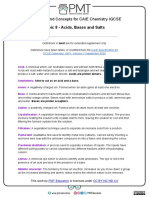 Definitions - Topic 8 Acids Bases and Salts - CAIE Chemistry IGCSE PDF