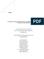 A Comparative Analysis of Households' Electric Consumption in Manila and Pasig City Pre-Pandemic and During Pandemic