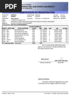 Certificate of Registration: 2020-2021 / 1ST SEMESTER - , Tandag City, Surigao Del Sur