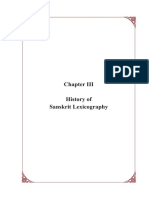 History of Sanskrit Lexicography 