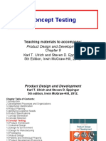 Concept Testing: Teaching Materials To Accompany