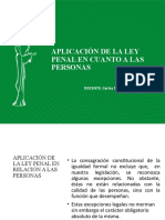 Aplicación de La Ley Penal en Relación A Las Personas