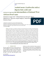 Effect of Water-Washed Neem (Azadirachta Indica) Fruit On Rumen Digesta Fatty Acids and Biohydrogenation Intermediates of Fattened West African Dwarf Rams