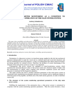 Operation Parameter Monitoring As A Condition To Controlling The Operation of The Main Power System