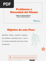 Kick Off Paso 1 Problemas - Necesidad Del Cliente