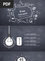 Creative Blackboard Background PPT Templates