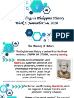 Week 5 Nov 5-6 History, Historical Sources, Historical Criticism PDF