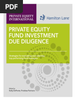 Private Equity Fund Investment Due Diligence