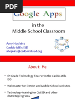 Google Apps in The Middle School Classroom