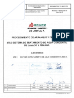 470.1 Procd. Arranque (Osat) Agua Congenita Pa-5600a