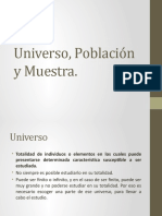 Universo Poblacion y Muestra