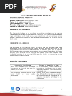 Acta Constitucion Del Proyecto