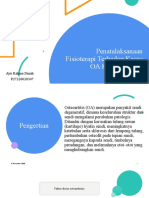 Penatalaksanaan Fisioterapi Terhadap Kasus OA Knee Bilateral