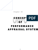 Concepts OF Performance Appraisal System: Chapter - III