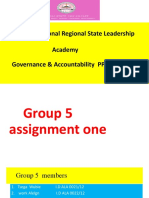 GoodGovernance Group Assignment One