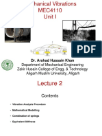 Mechanical Vibrations MEC4110 Unit I