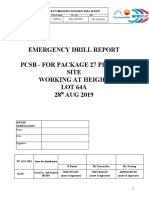 Emergency Pre-Drill Report WAH