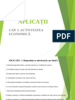 Aplicatii - Activitatea Economica