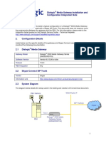 Dialogic Media Gateway Installation and Configuration Integration Note