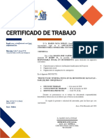 Certificado de Trabajo