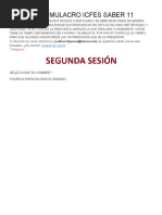 SEGUNDO SIMULACRO ICFES SABER 11 Segunda Secion