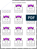 Calculo Mental Sumas y Restas Sencillas PDF