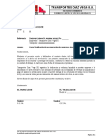 Carta Preaviso de No Renovacion