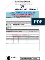 TRABAJO PRÁCTICO CM de Un SISTEMA DE PARTICULAS