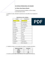 Actividad Sistema Internacional de Unidades