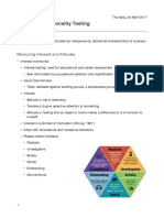 Psych 162: Personality Testing