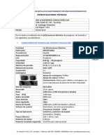 Especificaciones Tecnicas - Isw & Ingenieros Consultores Sac - Ascensor